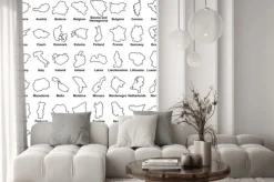 Naklejka: Kraje europy.