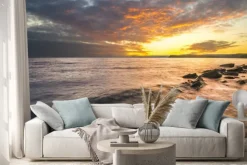 Naklejka: Krajobraz morski, zachód słońca