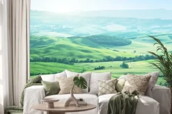 Naklejka: Krajobraz w toskanii we włoszech