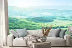 Naklejka: Krajobraz w toskanii we włoszech