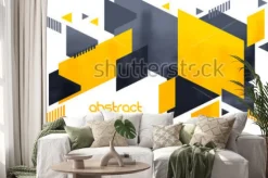 Naklejka: Kreatywne streszczenie urządzone tło zdobione.