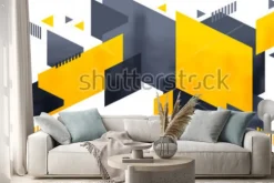 Naklejka: Kreatywne streszczenie urządzone tło zdobione.