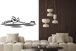 Naklejka: Krokodyl lauren wody