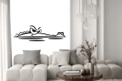 Naklejka: Krokodyl lauren wody