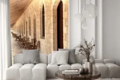 Naklejka: Krzesła pod arkadami