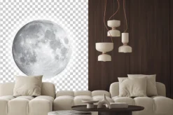 Naklejka: Księżyc w pełni magiczny widok