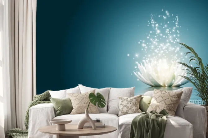 Naklejka: Kwiat lotosu