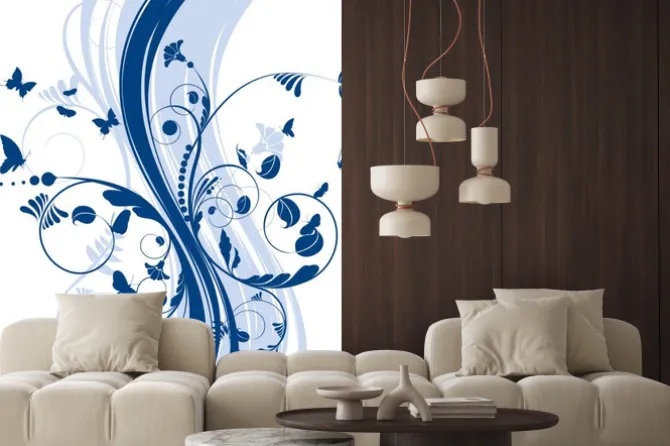 Naklejka: Kwiat tle wektor