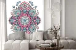 Naklejka: Kwiatowy etniczny ornament