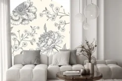 Naklejka: Kwiaty kwitnące wiosną