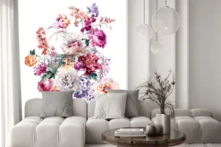 Naklejka: Kwiaty noszą zapach wiosny, kwiaty i kwiaty