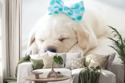 Naklejka: Labrador szczeniak