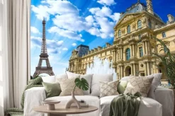 Naklejka: Le louvre, paryż, francja