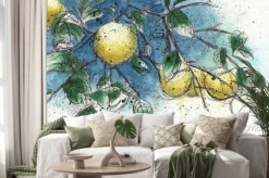 Naklejka: Lemon tree branch