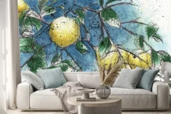 Naklejka: Lemon tree branch