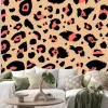 Naklejka: Leopard seamless pattern. animal print with leopard dots. trendy