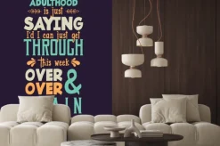 Naklejka: Lettering typography poster motivational quotes