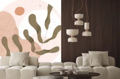 Naklejka: Liść w kolorach ziemi