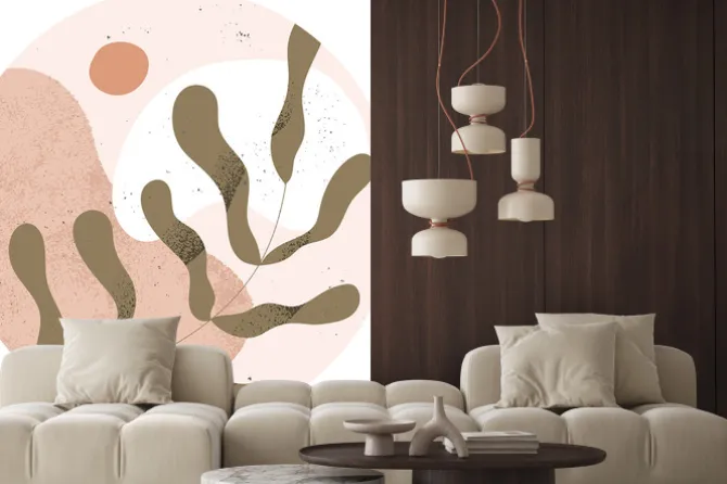 Naklejka: Liść w kolorach ziemi