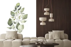 Naklejka: Liście na białym tle