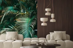 Naklejka: Liście palmowe w głębokiej zieleni