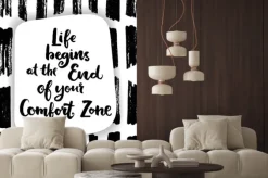 Naklejka: Life begins at the end of your comfort zone.