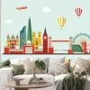 Naklejka: London skyline streszczenie. ilustracji wektorowych - wektor
