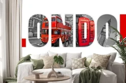 Naklejka: Londyn litery, samodzielnie na białym tle, podróży i turystyki