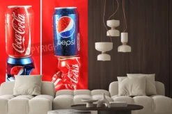 Naklejka: Londyn, wielka brytania - 27 lutego 2011: coca cola vs pepsi