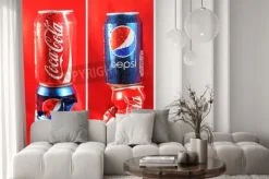 Naklejka: Londyn, wielka brytania - 27 lutego 2011: coca cola vs pepsi