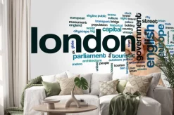 Naklejka: Londyn word cloud