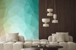 Naklejka: Low poly art tło dla ulotki wielokąta