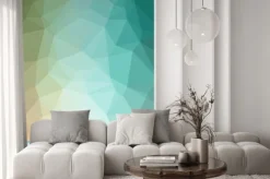 Naklejka: Low poly art tło dla ulotki wielokąta