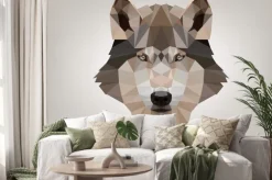 Naklejka: Lupo low poly