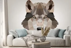 Naklejka: Lupo low poly