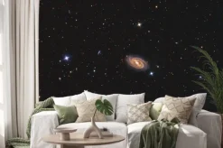 Naklejka: M109 galaxy sfotografowana przez teleskop i naukowej kamery ccd