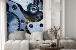 Naklejka: Macro mechaniczne gear / clockwork background