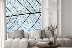 Naklejka: Makrofotografia tekstury liścia