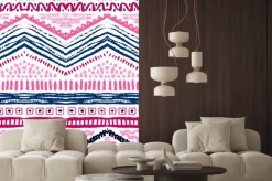 Naklejka: Malowane ręcznie rysowane bez szwu deseń. ilustracja