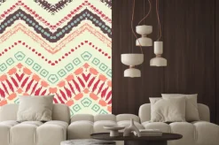 Naklejka: Malowane ręcznie rysowane bez szwu deseń. ilustracja