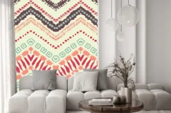 Naklejka: Malowane ręcznie rysowane bez szwu deseń. ilustracja