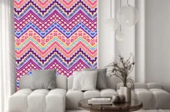 Naklejka: Malowane ręcznie rysowane bez szwu deseń. ilustracja