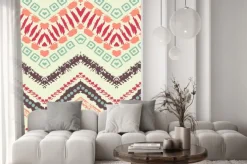 Naklejka: Malowane ręcznie rysowane bez szwu deseń. ilustracja