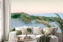 Naklejka: Malowniczy krajobraz z latarnią morską i morzem