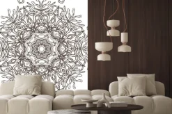 Naklejka: Mandala etnicznych indian projektowania ilustracji