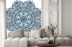 Naklejka: Mandala z drobnym ornamentem