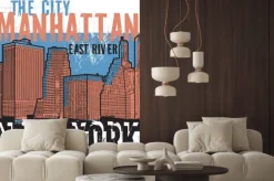 Naklejka: Manhattan, miasto nowy jork