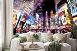 Naklejka: Manhattan, new york city, usa - january 7 2011: times square,