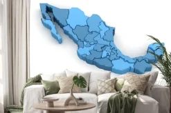 Naklejka: Mapa meksyku.