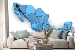 Naklejka: Mapa meksyku.